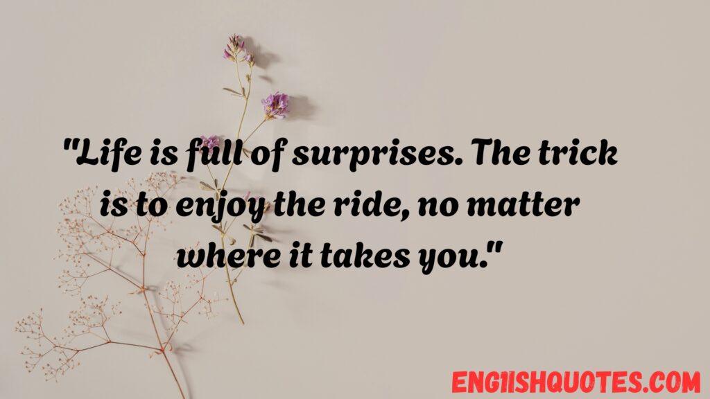 Life is Unpredictable Quotes