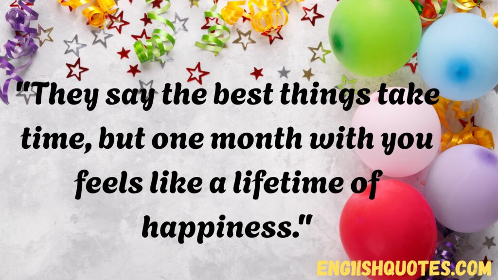 One Month Anniversary Quotes to Celebrate Love Early On