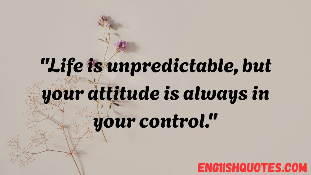 Life is Unpredictable Quotes