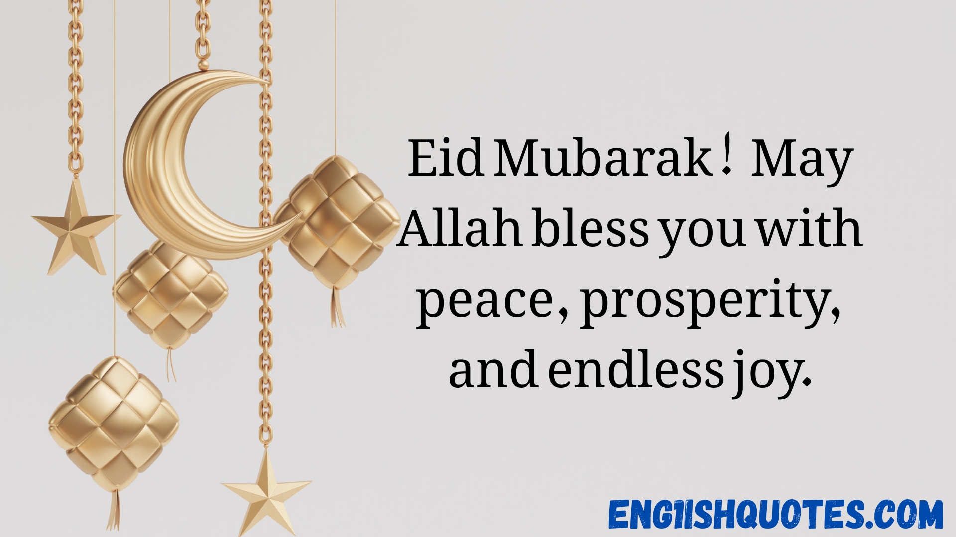Eid Mubarak Wishes in English